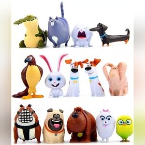 NWT Secret Life of Pets, 14 Piece, Collectible Figures (Will Sell Indiv Figs.)
